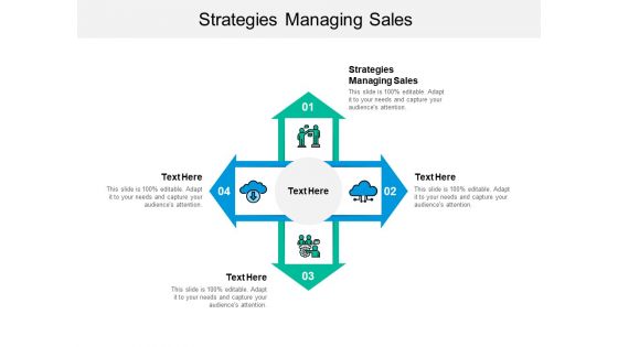 Strategies Managing Sales Ppt PowerPoint Presentation Portfolio Inspiration Cpb