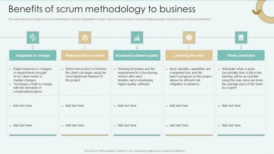 Strategies Of Agile Development To Enhance Processes Benefits Of Scrum Methodology To Business Elements PDF