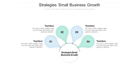 Strategies Small Business Growth Ppt PowerPoint Presentation Inspiration Summary Cpb