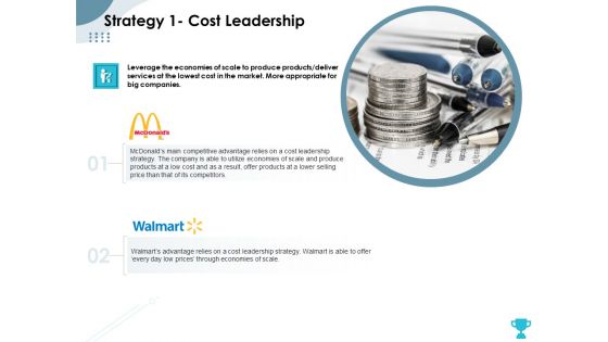 Strategies Take Your Retail Business Ahead Competition Strategy 1 Cost Leadership Slides PDF