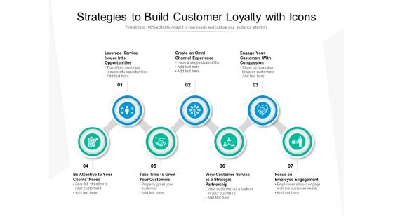 Strategies To Build Customer Loyalty With Icons Ppt PowerPoint Presentation Show Outfit PDF