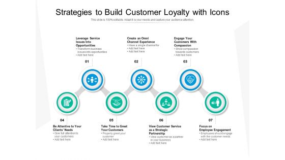 Strategies To Build Customer Loyalty With Icons Ppt PowerPoint Presentation Show Outfit PDF