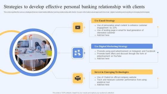 Strategies To Develop Effective Personal Banking Relationship With Clients Inspiration PDF