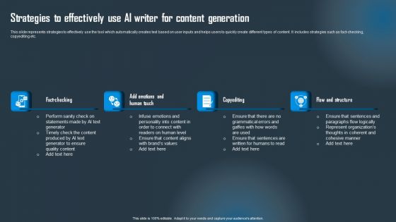 Strategies To Effectively Use AI Writer For Content Generation Download PDF