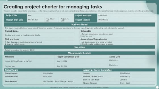 Strategies To Enhance Project Management Process Creating Project Charter For Managing Tasks Topics PDF Strategies To Enhance Project Management Process Creating Project Charter For Managing Tasks Topics PDF