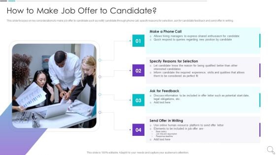 Strategies To Enhance Recruitment How To Make Job Offer To Candidate Topics PDF