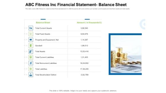 Strategies To Enter Physical Fitness Club Business ABC Fitness Inc Financial Statement Balance Sheet Guidelines PDF Strategies To Enter Physical Fitness Club Business ABC Fitness Inc Financial Statement Balance Sheet Guidelines PDF