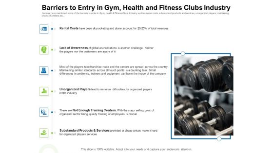 Strategies To Enter Physical Fitness Club Business Barriers To Entry In Gym Health And Fitness Clubs Industry Guidelines PDF Strategies To Enter Physical Fitness Club Business Barriers To Entry In Gym Health And Fitness Clubs Industry Guidelines PDF