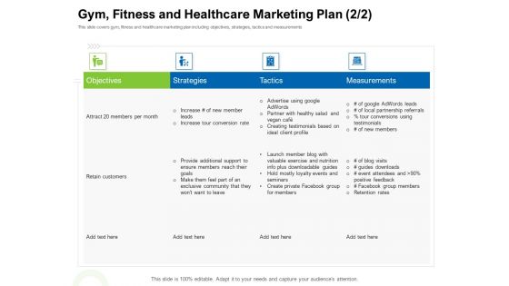 Strategies To Enter Physical Fitness Club Business Gym Fitness And Healthcare Marketing Plan Strategies Microsoft PDF