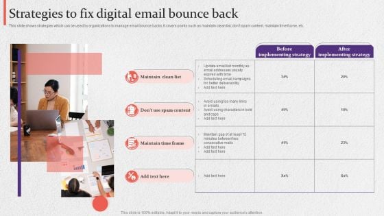 Strategies To Fix Digital Email Bounce Back Topics PDF Strategies To Fix Digital Email Bounce Back Topics PDF