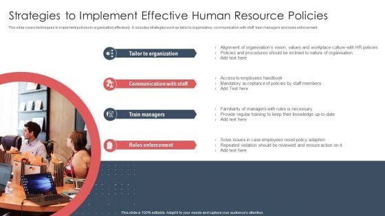 Strategies To Implement Effective Human Resource Policies Microsoft PDF