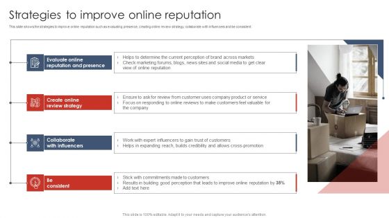 Strategies To Improve Online Reputation Digital Marketing Strategy Deployment Guidelines PDF
