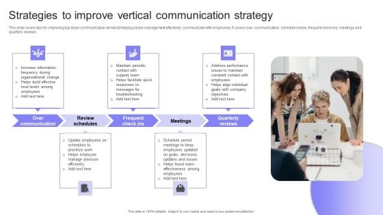 Strategies To Improve Vertical Communication Strategy Sample PDF