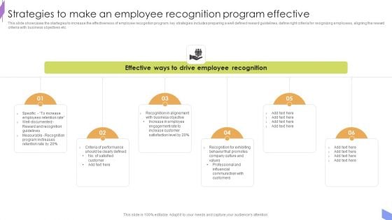 Strategies To Make An Employee Recognition Program Effective Professional PDF Strategies To Make An Employee Recognition Program Effective Professional PDF