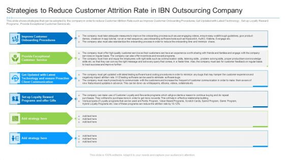 Strategies To Reduce Customer Attrition Rate In Ibn Outsourcing Company Microsoft PDF