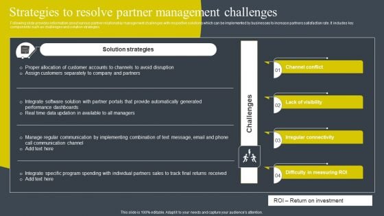 Strategies To Resolve Partner Management Challenges Inspiration PDF