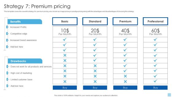 Strategies To Select Effective Strategy 7 Premium Pricing Formats PDF