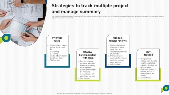 Strategies To Track Multiple Project And Manage Summary Ppt Inspiration Ideas PDF Strategies To Track Multiple Project And Manage Summary Ppt Inspiration Ideas PDF