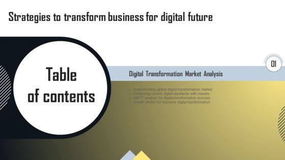 Strategies To Transform Business For Digital Future Table Of Contents Rules PDF Strategies To Transform Business For Digital Future Table Of Contents Rules PDF