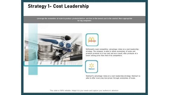 Strategies To Win Customers From Competitors Strategy 1 Cost Leadership Formats PDF