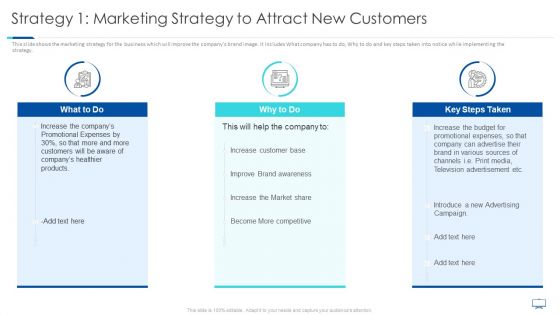 Strategy 1 Marketing Strategy To Attract New Customers Ppt Layouts Demonstration PDF