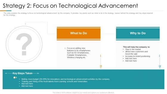 Strategy 2 Focus On Technological Advancement Ppt Model Portrait PDF