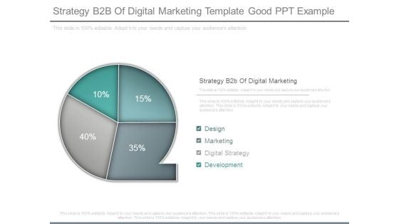 Strategy B2b Of Digital Marketing Template Good Ppt Example