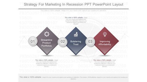 Strategy For Marketing In Recession Ppt Powerpoint Layout