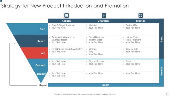 Strategy For New Product Introduction And Promotion Inspiration PDF