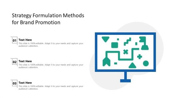 Strategy Formulation Methods For Brand Promotion Ppt PowerPoint Presentation File Portfolio PDF