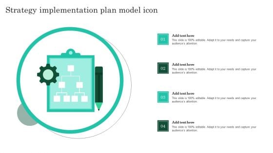 Strategy Implementation Plan Model Icon Formats PDF