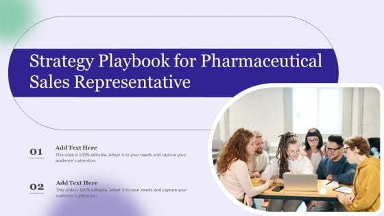 Strategy Playbook For Pharmaceutical Sales Representative Information PDF