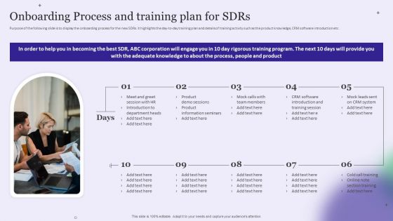 Strategy Playbook For Pharmaceutical Sales Representative Onboarding Process And Training Plan For Sdrs Diagrams PDF
