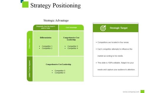 Strategy Positioning Ppt PowerPoint Presentation Visual Aids Summary