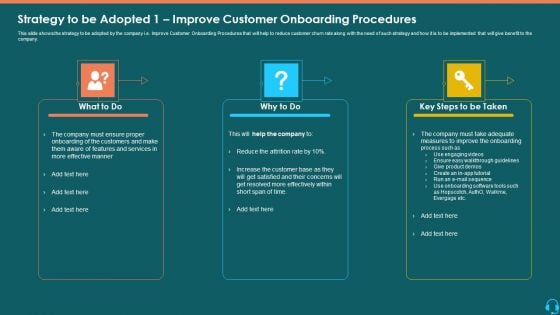 Strategy To Be Adopted 1 Improve Customer Onboarding Procedures Structure PDF