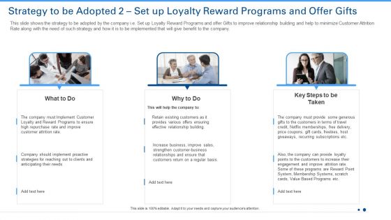 Strategy To Be Adopted 2 Set Up Loyalty Reward Programs And Offer Gifts Template PDF Strategy To Be Adopted 2 Set Up Loyalty Reward Programs And Offer Gifts Template PDF