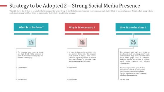 Strategy To Be Adopted 2 Strong Social Media Presence Microsoft PDF