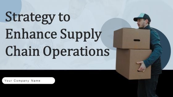 Strategy To Enhance Supply Chain Operations Ppt PowerPoint Presentation Complete Deck With Slides