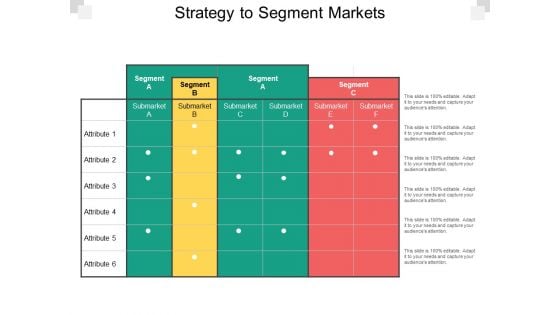 Strategy To Segment Markets Ppt PowerPoint Presentation Styles Shapes