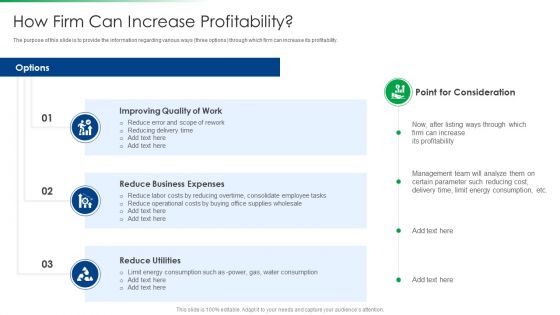 Strawman Project Action Plan How Firm Can Increase Profitability Formats PDF