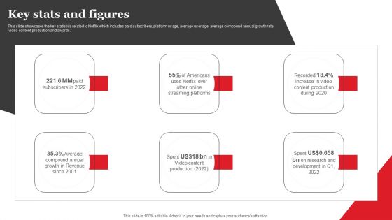 Streaming Platform Company Outline Key Stats And Figures Background PDF