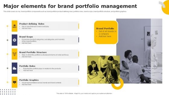 Streamlining Brand Portfolio Technique Major Elements For Brand Portfolio Management Ideas PDF