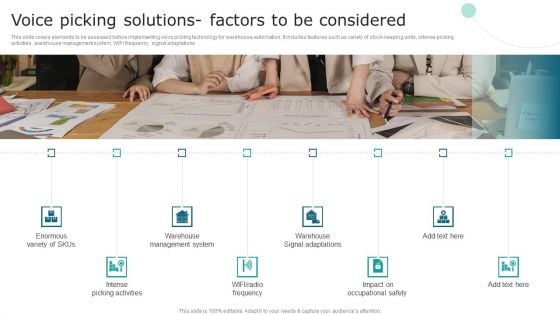 Streamlining Operations With Supply Chain Automation Voice Picking Solutions Factors To Be Considered Topics PDF