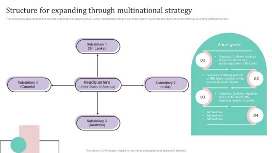 Structure For Expanding Through Multinational Strategy Ppt PowerPoint Presentation File Backgrounds PDF