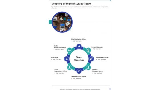 Structure Of Market Survey Team One Pager Sample Example Document Structure Of Market Survey Team One Pager Sample Example Document