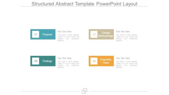 Structured Abstract Template Powerpoint Layout
