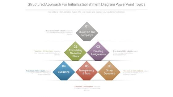 Structured Approach For Initial Establishment Diagram Powerpoint Topics