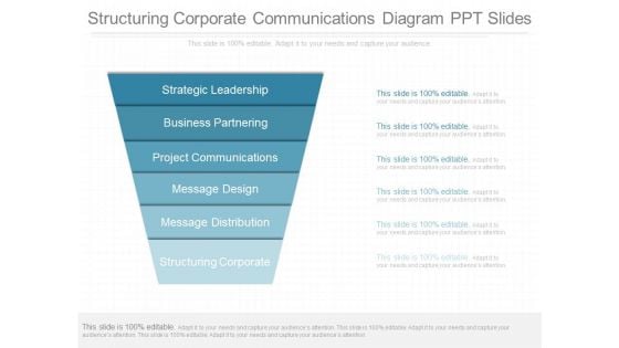 Structuring Corporate Communications Diagram Ppt Slides