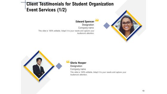 Student Club Event Planning Ppt PowerPoint Presentation Complete Deck With Slides Slide19