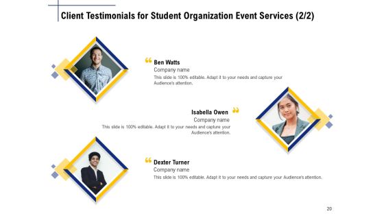 Student Club Event Planning Ppt PowerPoint Presentation Complete Deck With Slides Slide20